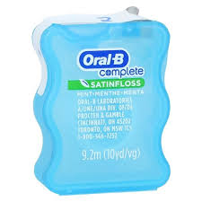 Oral B Complete Satin Floss Menthe Boîte de 144 pièces 9,2 m chacune