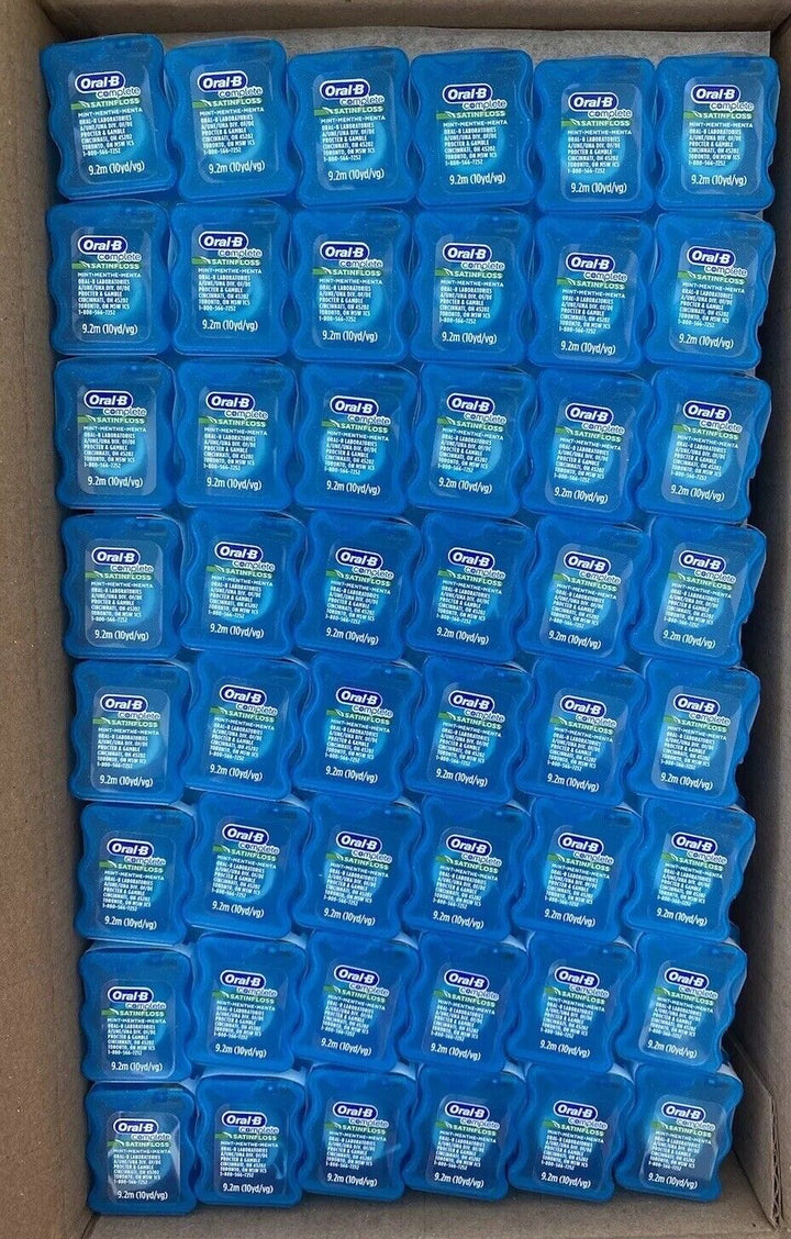 Oral B Complete Satin Floss Mint 144pc Box 9.2m Each